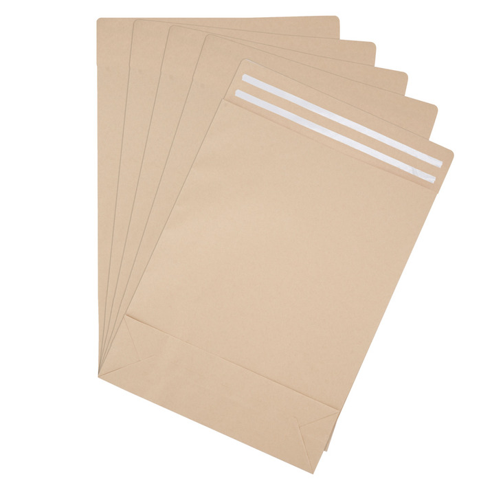 Forsendelsespose papir 42 x 26 x 8 cm 5-pk.